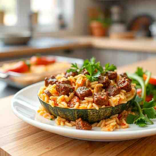 Delicious Beef and Rice Recipe - Zucchini Casserole – Make It